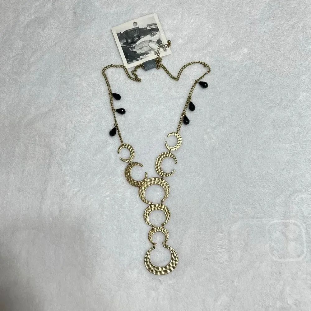 Anthropologie Long Tribal Statement Necklace NEW